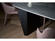 Fold Quartz Top Dining Table With Marble Accents 2m