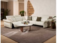 Phil Modular Full Thick Leather Sofa with High-Leg Motorised Incliner