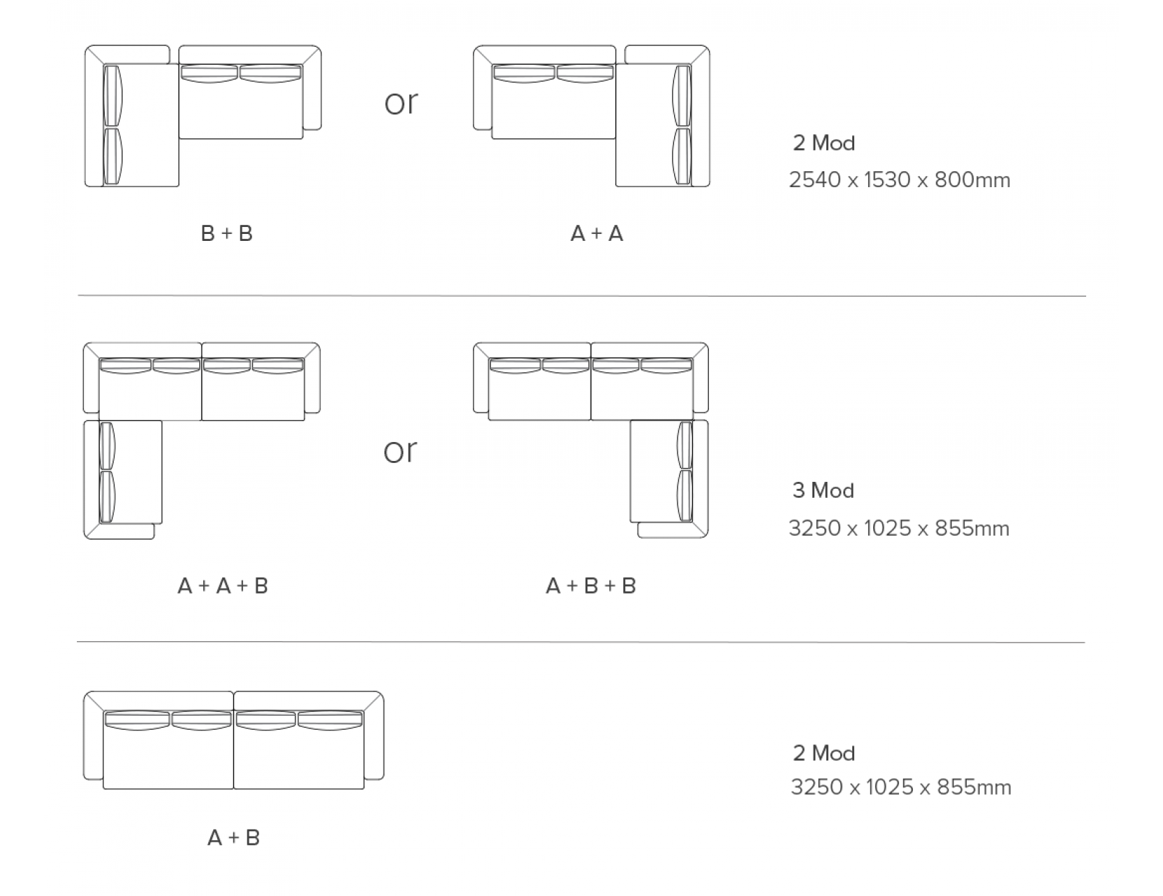 Rond Small L-shape Modular Fabric Sofa with Removable Covers