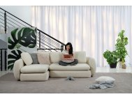 Rond Small L-shape Modular Fabric Sofa with Removable Covers