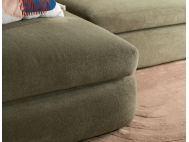 Rond Small L-shape Modular Fabric Sofa with Removable Covers