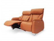 Sho 3 Seater Motorised Leather Recliner Sofa with High Backrest and Touch Sensors