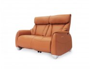 Sho 3 Seater Motorised Leather Recliner Sofa with High Backrest and Touch Sensors