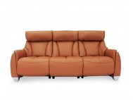 Sho 3 Seater Motorised Leather Recliner Sofa with High Backrest and Touch Sensors