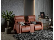 Sho Motorised Leather Recliner Sofa With Storage Box and Cupholders  | All Seats Reclinable