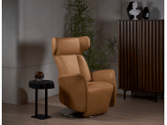 Wingback Motorised Leather Recliner Armchair