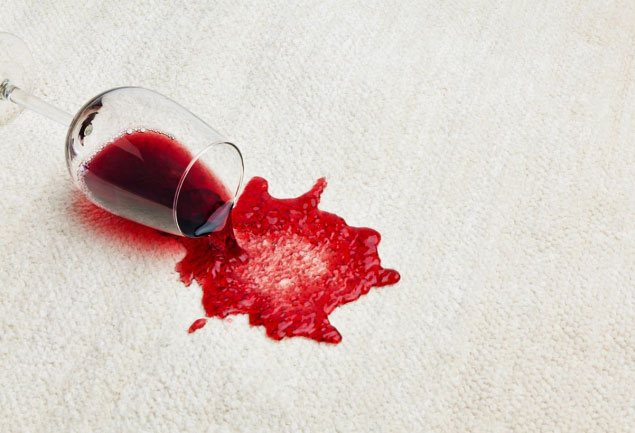 spilled wine